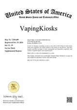 VapingKiosks  a Federal registered Service Mark is For Sale