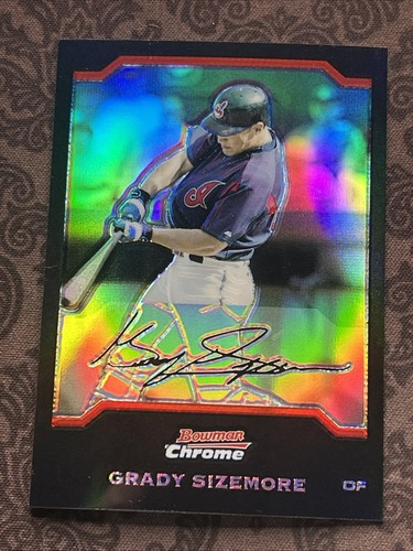Grady Sizemore [Refractor] #17 2004 Bowman Chrome Draft Picks card
