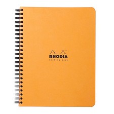 Rhodia Meeting Book 80g paper - Lined 80 sheets - 6 1/2 x 8 1/4 - Orange cover