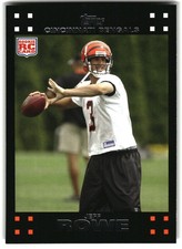 2007 Topps #298 Jeff Rowe RC Cincinnati Bengals