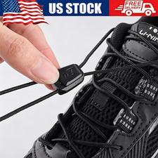 No Tie Elastic Shoelaces Lock Buckle Quick Adjust Laces for Sneakers Running US