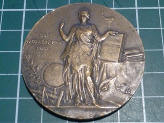 FRANCE MEDAILLE (Br) MINISTERE DE L'INSTRUCTION PUBLIQUE Par ALPHEE DUBOIS