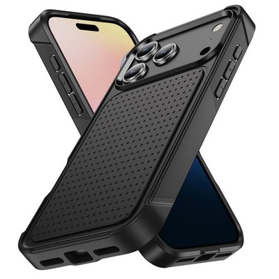 For iPhone 17 Pro Max 16e 16 15 14 13 12 11 Shockproof TPU+PC Case Back Cover