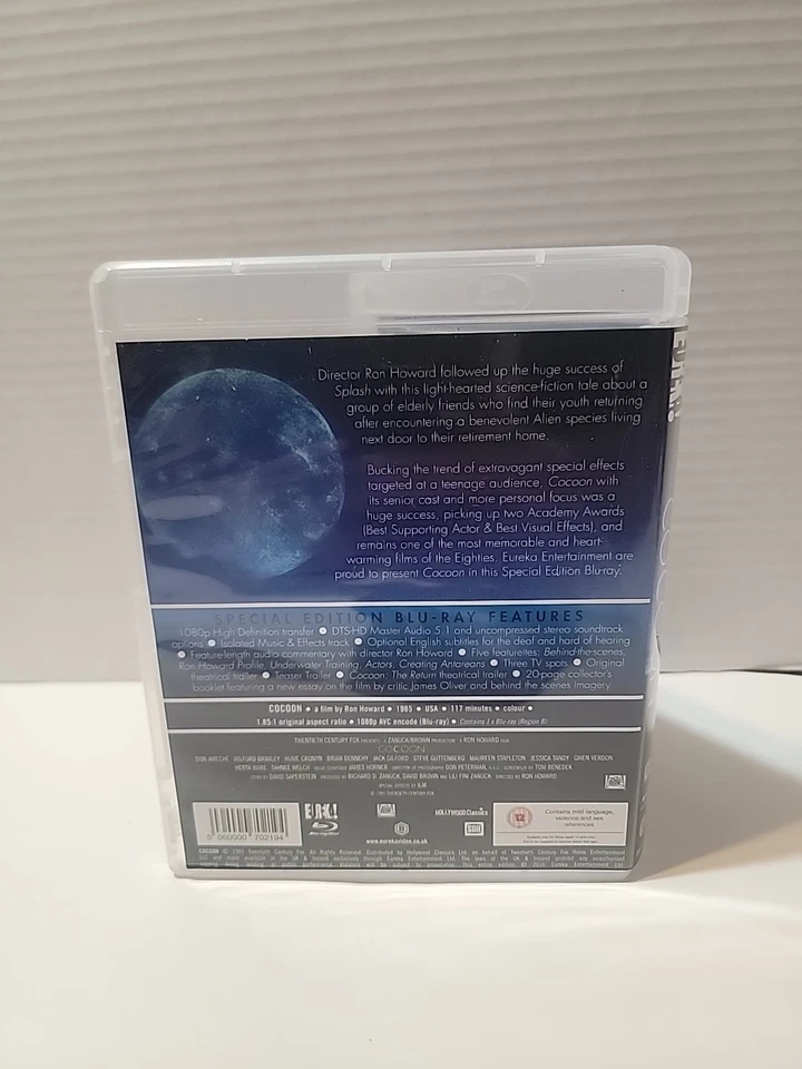 Cocoon [1985, Blu-ray] Eureka  REGION B UK Import.  Special Edition - Commentary Foto 4 de 4