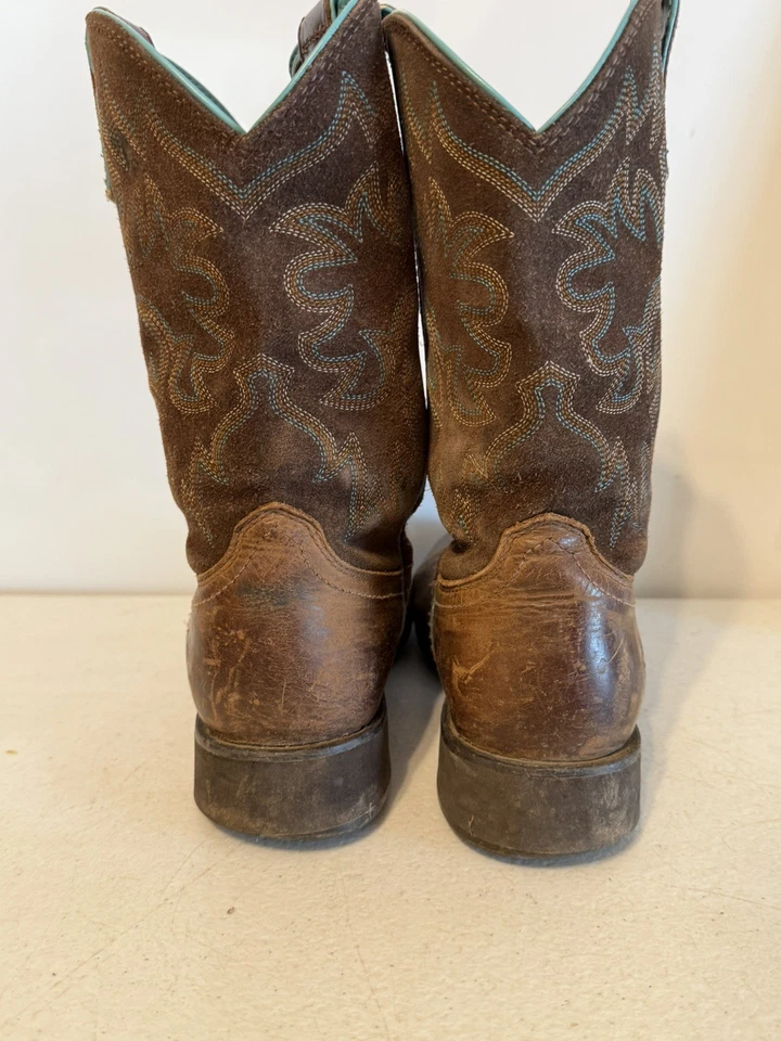 Ariat Fatbaby Heritage Dapper Western Cowgirl Boot Women's 8 B/Turquoise/Brown - Image 4 of 4