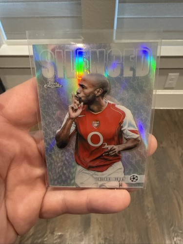 2025-26 Topps Chrome UEFA Club Competitions Thierry Henry Silenced Refractor