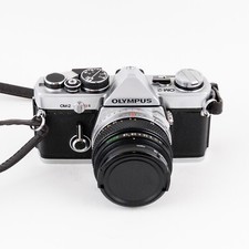 Olympus OM-2 35mm SLR Film Camera w/ Olympus F.Zuiko Auto-S 50mm f1.8 Lens