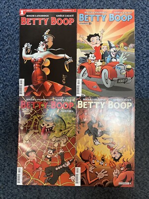 Betty Boop #1 - #4 komplette Dynamite Comics verschickt in einer Kartonversandtasche