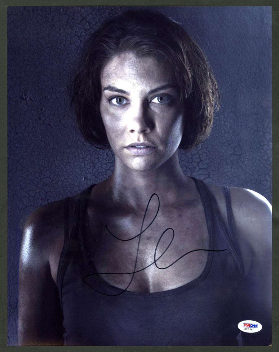 Lauren Cohan SIGNED 11x14 Photo Maggie The Walking Dead PSA/DNA