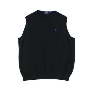New-Polo-Ralph-Lauren-Men-039-s-Big-amp-Tall-Pima-Cotton-Sweater-Vest-Black-Pony-Logo