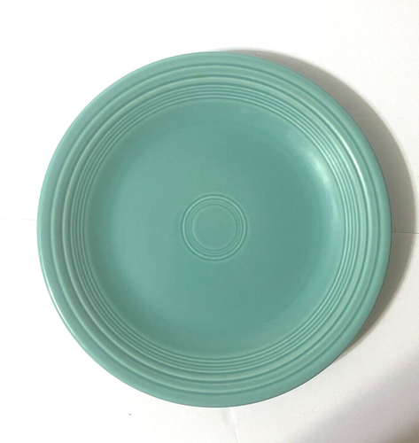 Fiesta Ware Homer Laughlin China Co. Turquois Dinner Plate, Cup, Saucer Matching - Picture 8 of 9