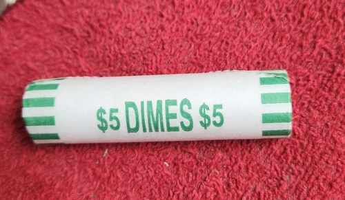 2024 p uncirculated Roosevelt dime roll  heads/tails OR heads/heads