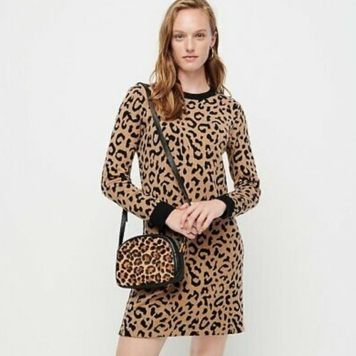 J Crew Leopard Print Sweater Dress | eBay