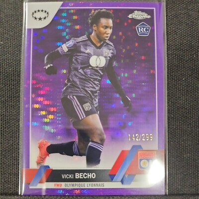 2022-23 Topps Chrome UEFA Women's Champions League Purple 142/299 Vicki Becho