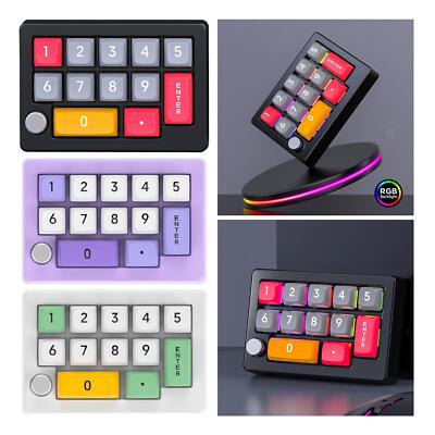 Programmierung Makro-Pad-Tastatur 12 Lichteffekte USB Mini