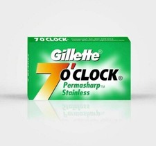 200 X Gillette 7oCLOCK straight cut throat Do...