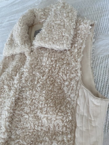 Marc New York Andrew Marc Faux Fur Vest Beautiful White/ Cream Color Women’s XL - Picture 8 of 17