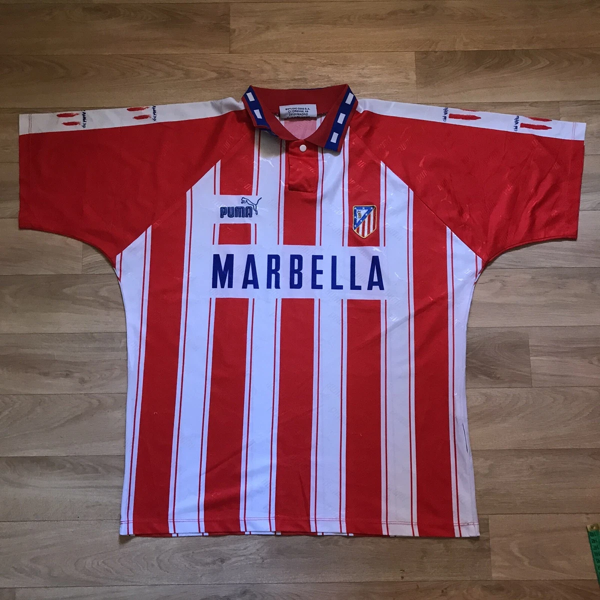 ATLETICO MADRID 1994 1995 FOOTBALL SHIRT JERSEY HOME CAMISETA PUMA sz XL | eBay