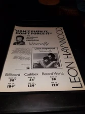 Leon Haywood Don't Push It, Don't Force It Rare Original Promo Ad Framed! 