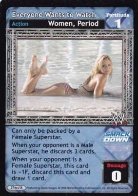 Stacy Keibler 2006 Comic Images WWE Raw Deal Royal Rumble Card 27 Everyone Wants