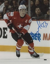 Switzerland Philipp Kurashev Signed Autographed 8x10 NHL Photo COA #10