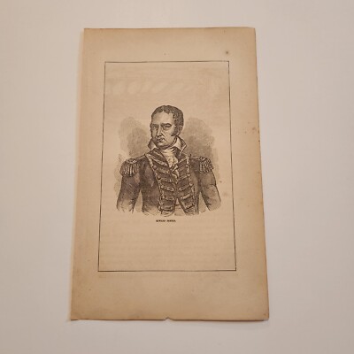 Portrait Of Edward Preble US Navy C. 1859 Engraving (279)