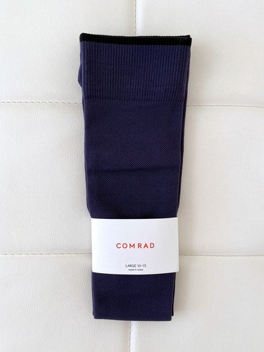 NEW! COMRAD Blue Solid Knee-High Compression Socks Size Large 10-13 1 pair