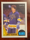 1987 O-Pee-Chee Hockey Rob Ramage #160
