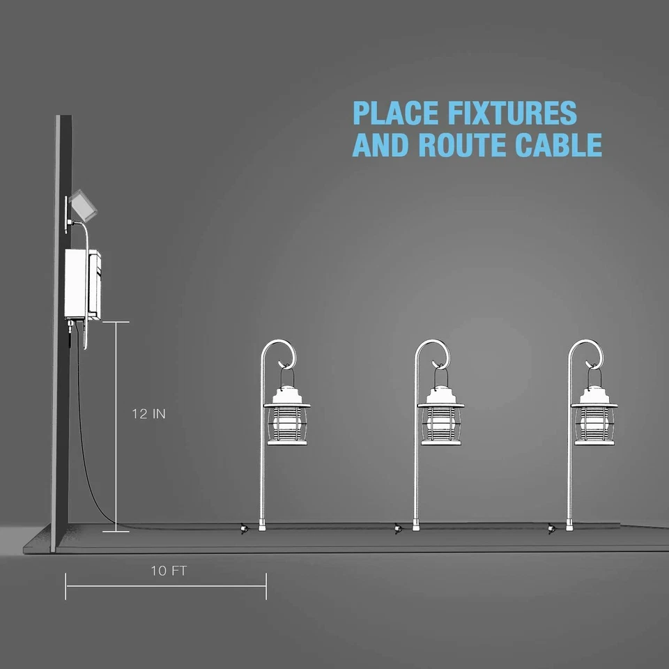 GOODSMANN 120W Low Voltage Transformer for Outdoor Garden Yard - Image 3 of 4