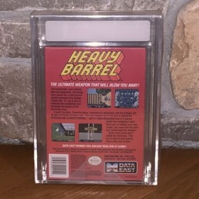 Brand New 1990 Heavy Barrel NES Factory Sealed H-Seam VGA Graded 75 EX+/NM Game