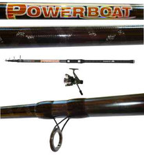 kit canna mulinello bolentino light drifting power boat pesca sgombro palamita