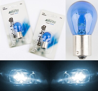 Nokya 1156 P21W Nok5207 21W White Two Bulbs Stop Brake Light Replacement Lamp OE