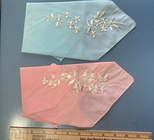 Vintage Ladies Permanent Press Decorative Handkerchiefs Exclusive For Decoration