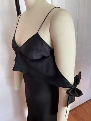 John Galliano S/S 1994 Black Bias Cut Mini Dress | eBay