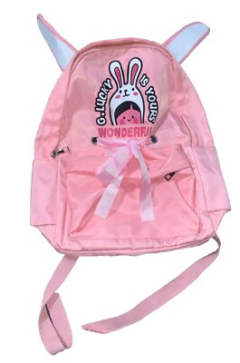 Cute Rabbit Is Yours Pink Backpack