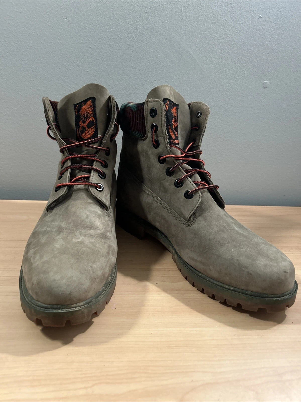 Timberland Heritage 6 Inch Waterproof Green Camo Men Size 10.5 TB0A2KC5A58