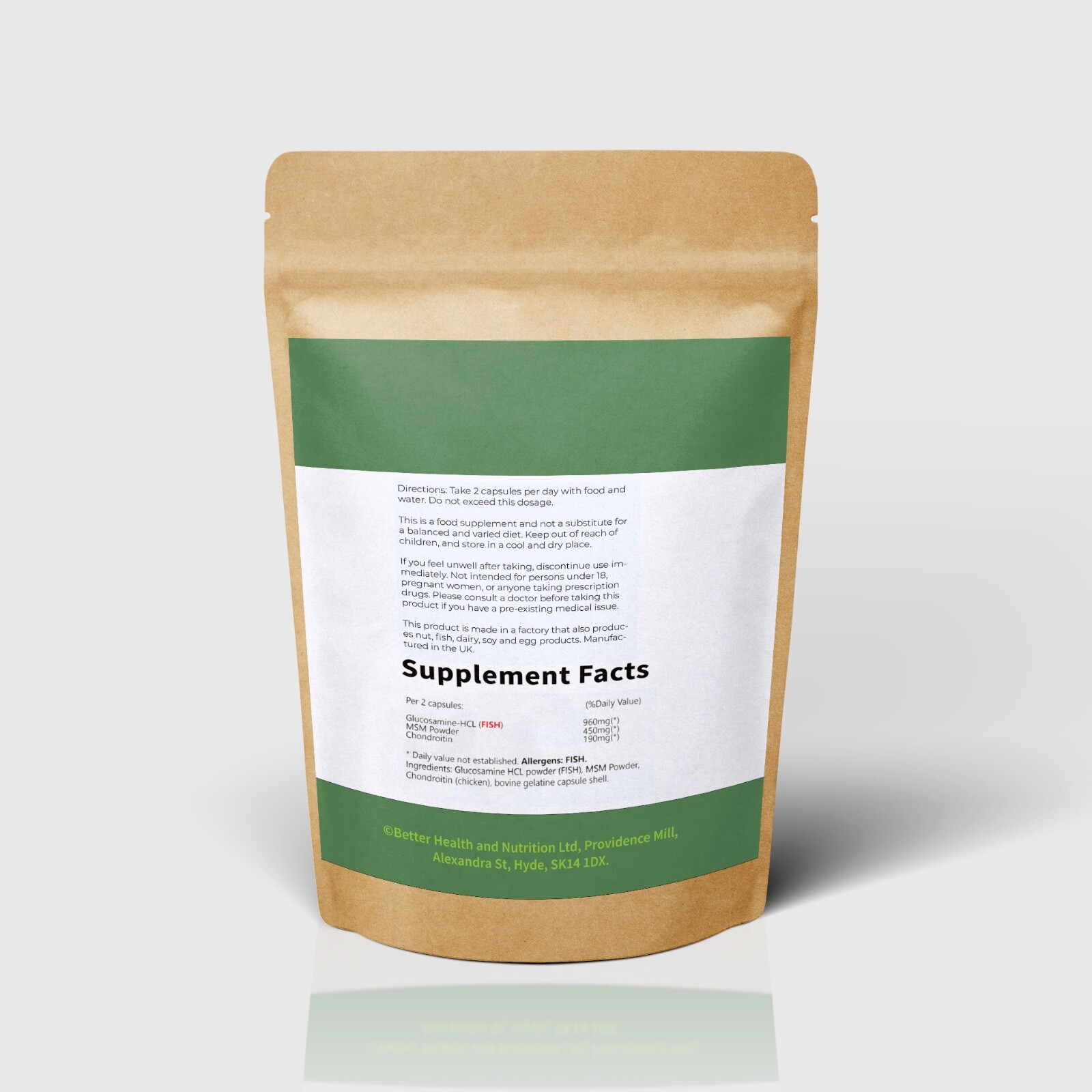 Glucosamine And Chondroitin + MSM HIGH STRENGTH Joint Supplements