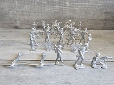 Lot 25 Lead Soldiers Cast Military Toys Unpainted WW1 Antique War Toy Figures 1