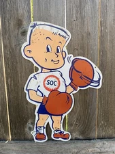 21 Inch  Standard GASOLINE Die Cut Steel Sign Oil Gas Gasoline