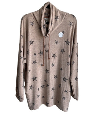 The Lounge Edit Drawstring Stars Print Pullover