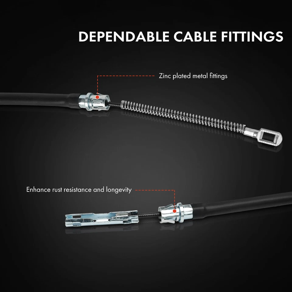 2x Cable de freno de estacionamiento trasero izquierdo y derecho para Chevrolet Blazer GMC Jimmy V6 4,3 L Foto 4 de 4