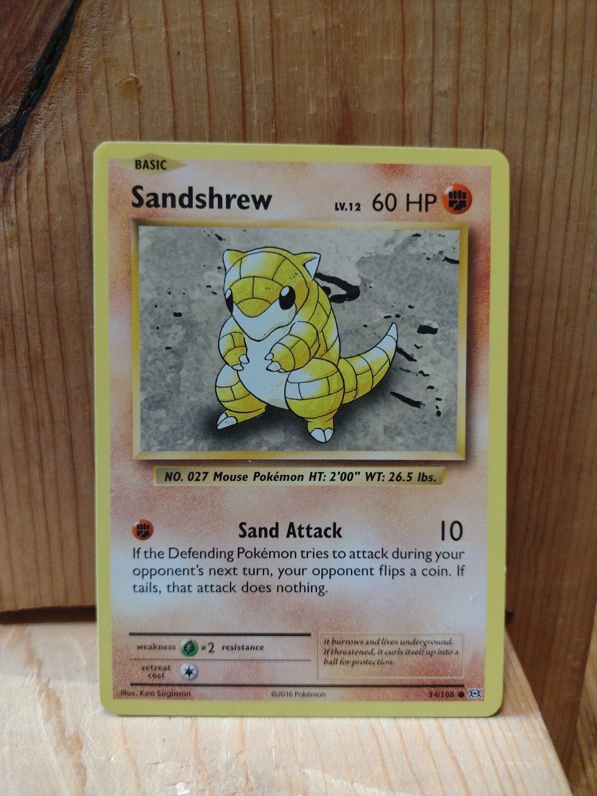 Pokemon Card 2016: Sandshrew 54/108 | eBay