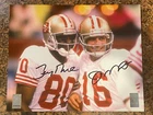 Joe Montana Jerry Rice signed 8x10 photo holograms