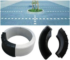 CONCRETE ROUND EDGING PLANT FLOWER POT PAVING GARDEN SLAB FLOOR TILE MOULD 9