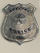 Vintage Special Police Silver Star Badge/Shield