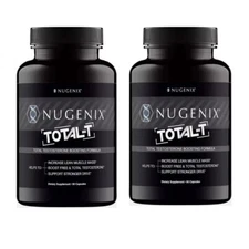 2PACKS NUGENIX TOTAL-T Men's Testosterone Booster, Energy &Stamina 90 Capsules