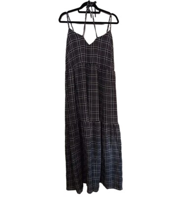 knee length dresses for ladies Fall Plaid Maxi Dress – Luna Boutique