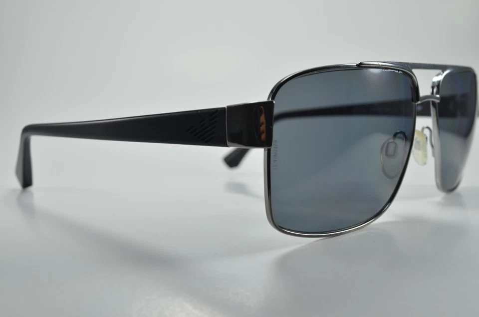 Authentic Emporio Armani EA 2002 3010/81 Polarized Gunmetal w/Gray Sunglasses Foto 2 de 4