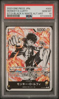 PSA 10 - Monkey D. Luffy ST13-003 Leader ALT ART - One Piece PSA 10 - Monkey D. Luffy ST13-003 Leader ALT ART - One Piece