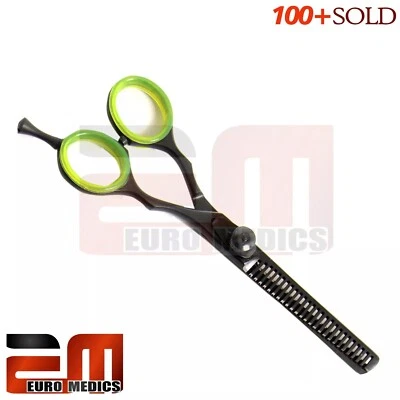 MEDENTRA MANUFACTURING PK 5.5" Professional BLACK Thinning Hairdressing Scissors Salon Hair Cutting Shear